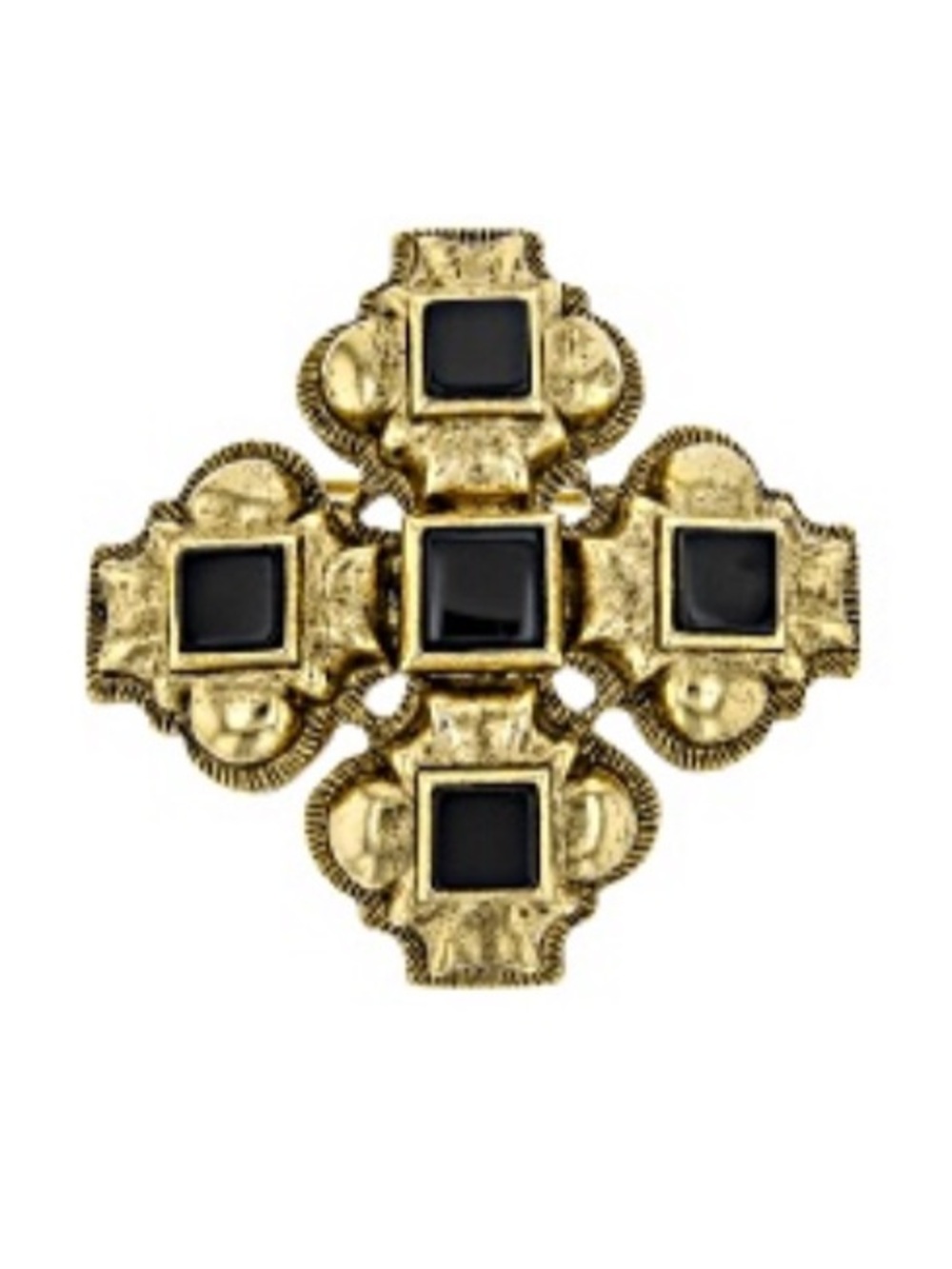 JTV 1928 JEWELRY(R) BLACK CRYSTAL
GOLD-TONE PIN